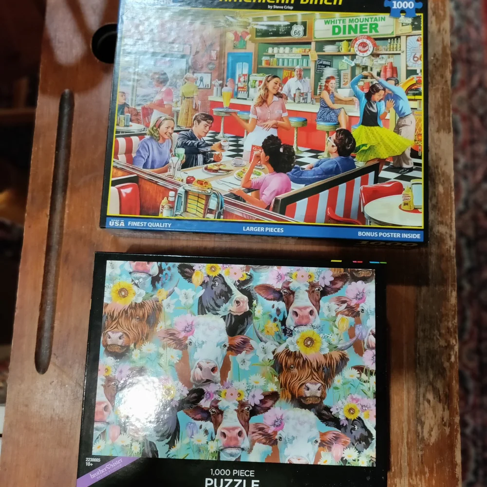 Bundle Of 2 1000 Piece Puzzles - Picture 1 of 3